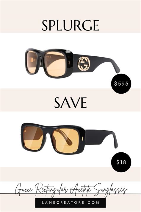 gucci square sunglass dupe|Gucci look alike sunglasses.